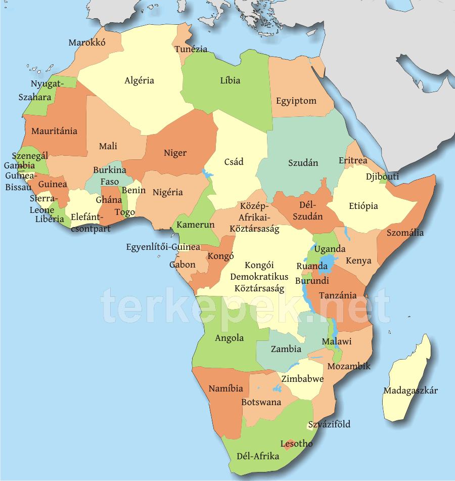 afrika térkép országok Afrika térkép afrika térkép országok